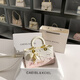 CAEISL & KCIEL官網(wǎng)小&ck2025新款女包小眾漸變粉流蘇手提戴妃包送女友生日禮物 漸變粉