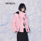 MO&Co.羽絨服冬季【防風+防水透濕】工裝功能外殼+羽絨內(nèi)膽兩件套 藕粉色 S 160