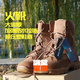 講堂軍庫火靴 戰術(shù)騎行靴 大碳板 凱夫拉防刺 透氣防靜電高幫作訓 火靴男款（皮鞋碼） 40