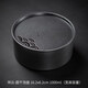 象運福 日式帶蓋茶洗壺承 鑄鐵干泡盤(pán)養壺墊茶道托盤(pán)儲水賞茶渣缸 祥云-圓干泡盤(pán)