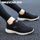 斯凱奇（Skechers）女鞋春季運動(dòng)鞋子女新款時(shí)尚綁帶健步鞋透氣網(wǎng)面舒適跑步鞋休閑鞋 黑色/白色031 39