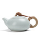 連山閣 汝窯過濾茶壺開片可養(yǎng)小號陶瓷功夫茶具單壺帶內(nèi)膽家用泡茶器 月白色過濾祥龍壺 240ml