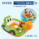 INTEX 兒童游泳圈坐圈寶寶腋下圈男孩女孩游艇遮陽(yáng)小孩坐騎1-3-6歲 挖掘機款坐圈【送腳泵】