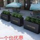 愛(ài)上鐵戶(hù)外花箱外擺商業(yè)街售樓部廣場(chǎng)隔斷長(cháng)方形花盆花架子園藝花壇花槽 尺寸：120*30*60