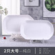 2只陶瓷魚(yú)盤(pán)套餐特價(jià)餐具家用超大號長(cháng)方形蒸烤魚(yú)盤(pán)子菜盤(pán)微波爐小清新 純白【2只大號】