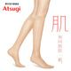 厚木Atsugi素肌感天鵝絨膝下長(cháng)度休閑中筒小腿襪絲襪女FS4030【肌】 378嫩米色 1雙 均碼 22-25cm