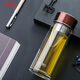 膳魔師（THERMOS）雙層玻璃杯商務(wù)辦公高檔水杯男士泡茶杯車(chē)載水杯茶水分離節日禮物 TCGD-300 咖啡色(BW)