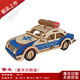 BURJUMAN拼圖木頭汽車(chē)小汽車(chē)木質(zhì)3D立體拼圖木制拼裝模型兒童手工diy木板 激光切割警車(chē)
