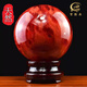 賀隆來(lái)天然紅水晶球擺件招財(cái)朱砂紅色鴻運(yùn)當(dāng)頭辦公室家居玄關(guān)裝飾工藝品 直徑10cm紅水晶球