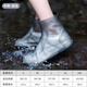 鞋套雨鞋套男女夏季加厚底雨靴套腳套硅膠纖雅潔（QianYaJie） 【雙層加厚底】茶色-中筒 XL
