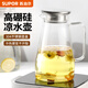 蘇泊爾（SUPOR）冷水壺帶把手玻璃耐高溫家用大容量水杯涼白開(kāi)泡茶壺瓶套裝2026新 涼水壺1.8L