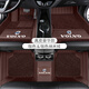 茂哲沃爾沃腳墊沃爾沃XC60 XC90 XC40 S60 S90 V60V90專用全包圍腳墊 真皮+仿羊絨【咖啡色】