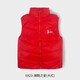 衣拉拉秋冬1-9歲男女童羽絨馬甲開(kāi)衫背心內搭外穿保暖馬夾兒童羽絨馬甲 潮酷之星(大紅) 140碼