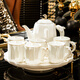 NINE CRANES創(chuàng)意景德鎮(zhèn)茶具套裝輕奢高檔喬遷送禮新居杯子陶瓷水壺客廳待客 【水具套裝8件套 】高檔禮盒裝