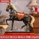 縱歡馬到成功合金擺件馬工藝品家居客廳酒柜辦公桌創(chuàng)意裝飾禮品 黑色皇室駿騎