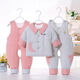 凡不了嬰兒寶寶棉衣套裝加厚嬰幼兒棉服0-1歲男女童裝外出服冬三件套 帶領(lǐng)款粉色 73 碼66-73 CM