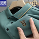 羅蒙ROMON品牌高端2022年新款長(cháng)袖t恤男士純棉翻領(lǐng)POLO體恤衫高端中年休閑男裝春秋上衣新品 綠色 180/2XL
