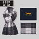 JEEP SPIRIT男士圍巾羊毛冬季百搭新款送男友禮物保暖秋冬圍脖 格子淺灰 無(wú)禮盒 無(wú)規格