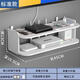 霓峰路由器放置架wifi收納盒墻上置物架免打孔壁掛式電視機頂盒托架子 雙層45cm-加厚板材【送掛鉤+無(wú)痕釘】