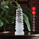 晶凰之羽天然白水晶文昌塔擺件天然白水晶原石打磨雕刻學(xué)業(yè)書(shū)房辦公室擺件 高15cm 送證書(shū)