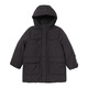 幼嵐（ALLBLU）幼嵐童裝「太陽(yáng)羽棉」學(xué)生大衣耐穿保暖蓬松24冬新兒童男女童外套 墨黑 130
