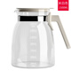 小壯熊（XIAOZHAUNGXIONG） 耐高溫創(chuàng  )意玻璃水壺過(guò)濾單獨水壺透明加厚茶壺涼水杯1.3L 1809全玻璃米白色 1500ml