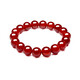 奧萊依天然紅瑪瑙玉髓黑色手鏈女情侶閨蜜水晶串本命馬年飾品母親節禮物 10MM直徑紅瑪瑙