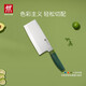 雙立人（ZWILLING）切菜刀水果刀廚具家用切片刀熟食刀砍骨刀廚房用具NOW S刀具 中片刀(青檸綠)