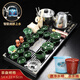 兿凡臻品紫砂功夫茶具套裝全自動(dòng)實(shí)木茶盤(pán)一體式家用陶瓷茶壺蓋碗茶杯整套 八馬茶盤(pán)+翠綠冰裂茶具套裝 1件