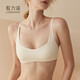 歌力諾（GORRENNO）運(yùn)動(dòng)無痕內(nèi)衣女夏抹胸薄款防震防下垂無鋼圈瑜伽聚攏文胸罩套裝 麥芽白 L (推薦75C/80AB)