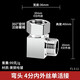左圓右方（CISQU）4分水龍頭三通黃銅三通分水器活接分流器一進(jìn)二出接頭水管配件厚 4分內外絲(彎頭單活接)