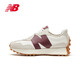 NEW BALANCE NB327系列女鞋透氣百搭時(shí)尚休閑鞋 WS327KA灰色/米白/酒紅 37 (腳長(zhǎng)23.5cm)