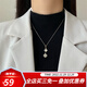 伊黛兒秋冬毛衣鏈長款衛(wèi)衣項鏈高級設(shè)計感小眾四葉草吊墜2025年新款配飾 雙四葉草毛衣鏈L1780