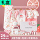 彩象灣新生兒初生嬰兒衣服禮盒實(shí)用剛出生滿(mǎn)月禮物男寶寶女孩秋冬季套裝 櫻桃保暖款24件套(純棉 送盒+袋) 66cm (建議3-6個(gè)月 體重10-13斤)