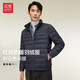 紅豆（Hodo）羽絨服男立領(lǐng)輕薄熱暖時尚羽絨服 B5藏青 175/96A 