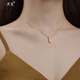 蕉夏項鏈女ins鎖骨鏈輕奢小眾設計感禮物溫柔白領(lǐng)韓版頸鏈 金色項鏈