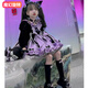 格素凡女童連衣裙202新款夏季洋氣兒童庫洛米衣服女孩洛麗塔公主裙短袖 紫色單裙 長(cháng)袖 140