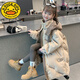 G.DUCKKIDS小黃鴨女童冬裝羽絨服2025新款洋氣兒童冬季白鴨絨外套女孩加厚長(cháng) 卡其色 170