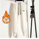 歐洛黛休閑褲女加絨秋冬季加厚寬松運動(dòng)褲女哈倫褲子顯瘦百搭休閑衛褲女 白色（秋冬加絨加厚款） 2XL