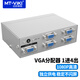 邁拓維矩 VGA分配器1進(jìn)2出4出8出250兆高清視頻電腦顯示器分屏器同步輸出一分二一分四一分八 一分四 250MHZ MT-2504