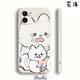 蕓洛打鬧奶茶小貓情侶手機殼適用蘋(píng)果15OPPO華為p70iQOO紅米vivo BB打鬧奶茶小貓1-古董白 型號圖案隨機發(fā)