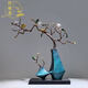 漢福龍鳥(niǎo)語(yǔ)花香銅工藝品銅器擺件花藝新中式家居客廳玄關(guān)裝飾 鳥(niǎo)語(yǔ)花香