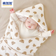 棉加加（Cotton++）新生嬰兒包被豆豆初生寶寶純棉抱被春秋冬夾棉產(chǎn)房包裹被外出襁褓 熊頭夾棉四季款  a類(lèi)安撫豆豆絨 95x95cm【A類(lèi)】