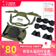 野狼天驕（T.GEO）新式內(nèi)襯新式凱夫拉內(nèi)襯輕型防護全套懸掛海綿魔術(shù)貼頭盔套 新款夏色內(nèi)襯全套+背膠魔術(shù)貼 默認