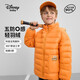 迪士尼（DISNEY）童裝兒男女童輕薄羽絨服90絨立領(lǐng)五防保暖上衣24冬DB431KE12桔120