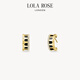 LOLA ROSE羅拉玫瑰拱門(mén)系列耳飾女士耳墜耳釘生日禮物送女友節日禮物 LR60504-黑瑪瑙