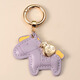 OXO馬上有錢(qián)鑰匙扣掛件男女創(chuàng  )意個(gè)性情侶汽車(chē)鑰匙鏈精致簡(jiǎn)約包包掛飾 【紫色】馬上有錢(qián)