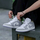 耐克（NIKE） air jordan 1 耐克男鞋春季新款女鞋aj1低幫板鞋休閑籃球鞋 DC0774-105 灰白 39