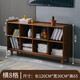 詩(shī)情木語(yǔ)實(shí)木書(shū)架落地格子柜儲物簡(jiǎn)易置物架辦公室客廳矮書(shū)柜組合柜子收納 【8格柜橫款】胡桃色全實(shí)木