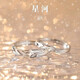 EothS925銀星河情侶戒指女生一對(duì)戒小眾設(shè)計(jì)七夕情人節(jié)生日禮物送女友 星河情侶戒指+禮盒包裝